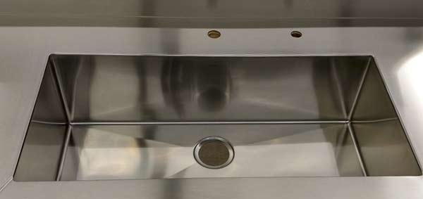 stainless steel sink fabrication